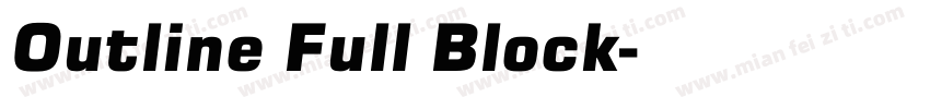 Outline Full Block字体转换
